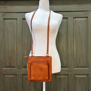 Fossil Crossbody Bag Brown Leather